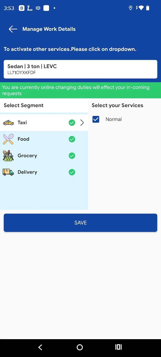 postRide Driver App screenshot